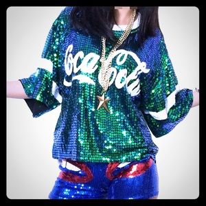 Glitter tank top shirt